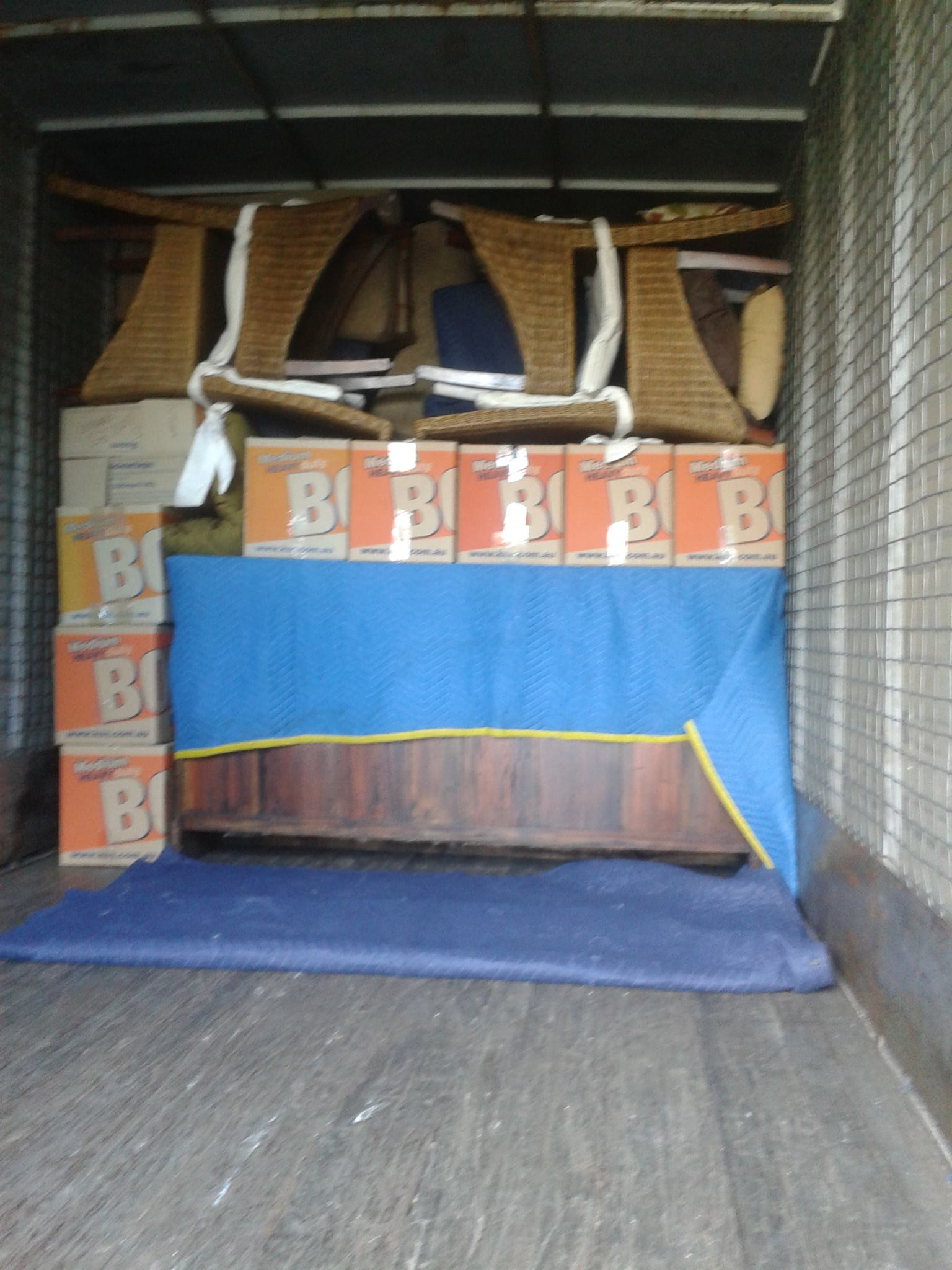 Professional loading of removal truck